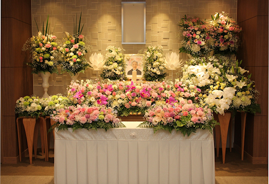 上越市の家族葬プラン115祭壇イメージ