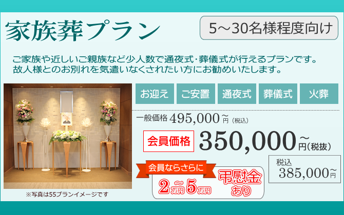 家族葬つどい:家族葬プラン:新潟県上越市