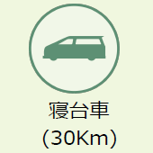 上越市のお葬式：寝台車（30km）